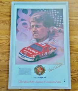 1991 Framed Bill Elliott Winston Cup Motorsports Official 20th Anniv. Print - Picture 1 of 4