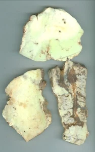 Natural Chrysophrase slabs 152 grams of Natural Lemon Chrysophrase rough Sabs - Picture 1 of 1