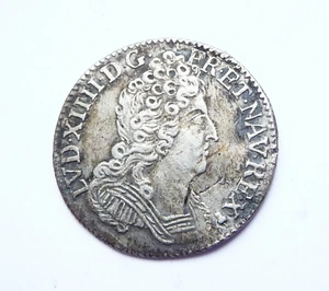 LOUIS XIV 1/10 écu aux 3 couronnes 1711 S - Imagen 1 de 2