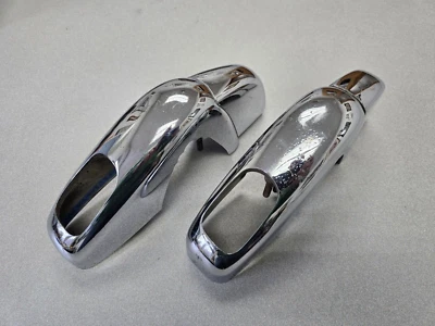 BONITO PAR DE AMORTIGUADORES DE PARACHOQUES TRASEROS CROMADOS ORIGINALES USADOS PORSCHE 356B 356C 356SC #7 Foto 1 de 4