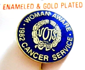 Vintage 1982 UOTS United Order of True Sisters Gold Plated Enamel Stick Pin New - Picture 1 of 2