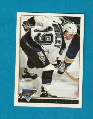 1993-94 Topps Premier Hockey GOLD parallel # 117 Brian Bradley TAMPA LIGHTNING - Image 1 of 2