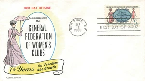 Couverture premier jour d'émission Fluegel US 1966 "Fédération générale des clubs féminins" - Photo 1 sur 2