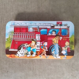 Collectable FD Tin Box Firetruck Dalmatian - Picture 1 of 7