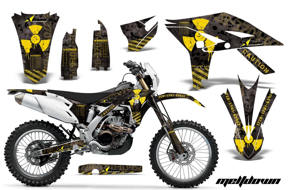 Kit de gráficos para moto de cross calcomanía adhesiva envoltura para Yamaha WR450F 2012-2015 MLTDWN Y K Foto 1 de 1
