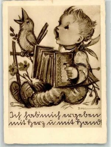10710239 - Nr. 4436 Verlag Josef Mueller Kind Ziehharmonika Hummel 1940 - Bild 1 von 2