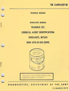Historical book Training Set, Chemical Agent Identification: Simulants, M72A2 - Imagen 1 de 1