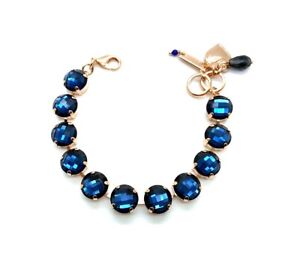 Mariana Bracelet Faceted Cobalt Blue Opal Austrian Crystals 2019 Special Edition