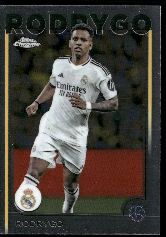2024 TOPPS CHROME UEFA CHAMPIONS LEAGUE RODRYGO REAL MADRID CF #48 - Image 1 of 2