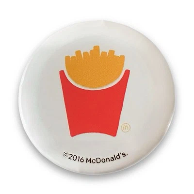 McDonald’s Pin French Fries White Icons 1.25” Pinback Button - Image 1 of 4