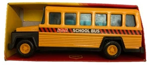 Vintage Buddy L Pressed Steel Toy School Bus American Schoolbus 1980 Made Macau - Picture 1 of 9