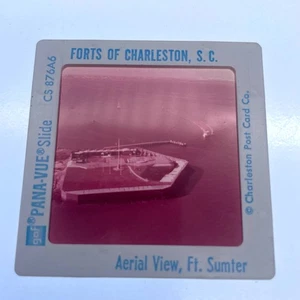 Vintage Charleston Slide Fort Sumter Aerial View South Carolina - Picture 1 of 1