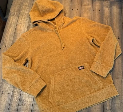 Suéter Dickies Para Hombres Pequeño Marrón Sudadera con Capucha Sherpa Polar Imitación Piel Peluche Pullover Foto 1 de 4
