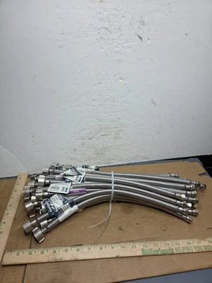 Qty: 25 Eastman 16" Flexible Toilet Connector Line, 7/8" Ballcock x 3/8" 48089 - Изображение 1 из 3