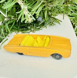 Vintage 1965 Husky Yellow 62 Ford Thunderbird Convertible Diecast/Plastic T-Bird - Picture 1 of 5