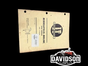I&T IT Minneapolis Moline GB UB ZB UBU UBE ZBU Tractor Shop Service Manual MM-6 - Bild 1 von 5