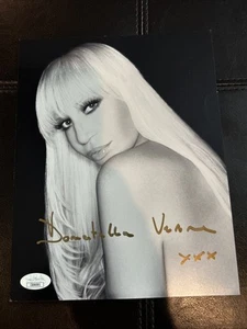 Signiertes Donatella Versace 7x9 Foto JSA zertifiziert RAR italienische Modedesignerin - Bild 1 von 4