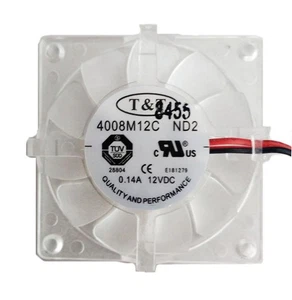 T&T 4008M12C ND2 40084009 0.14A DC12V 2pin Graphics card cooling fan - Afbeelding 1 van 6