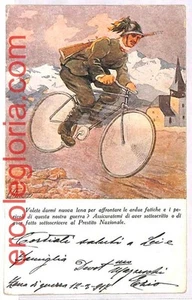 ai4050 - Italy - POSTAL HISTORY - MILITARY MAIL Card Cycling BERSAGLIERI - Picture 1 of 1