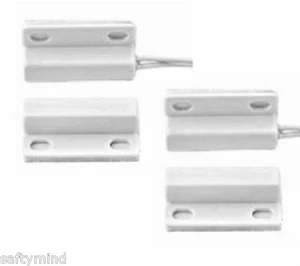 Brand New "2" Honeywell 943WG-WH Mini Magnetic Contact w/ Leads, White - Picture 1 of 1