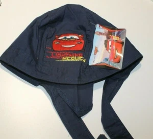 NEW DISNEY CARS LIGHTNING MCQUEEN COTTON SKULL CAP - SIZE SMALL - FIT 0-3 YEARS - Picture 1 of 2