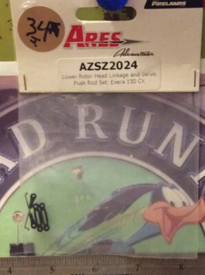 Ares AzSZ2024 LowerRotorHeadLinkage&ServoPushRod:Exera230CX NewInPackage🇺🇸Ship - Image 1 of 2
