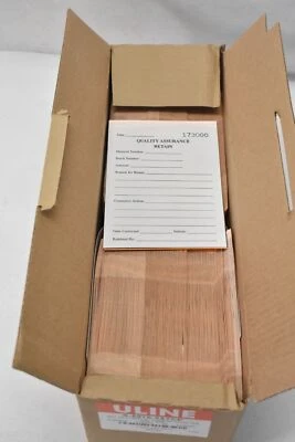 ULine Fluorescent Quality Assurance Retain Inventory Tags Carbon 2 Part 5" x 7" - Image 1 of 4