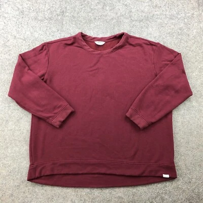 Orvis Sweater Mens XL Red Solid Crewneck Fleece Sweatshirt Casual - Image 1 of 4