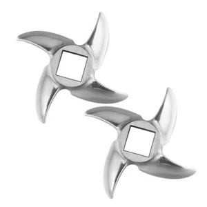 2 Pack #12 Meat Grinder Blade Stainless Steel Knife Cutter Replacement for Grind - Picture 1 of 9