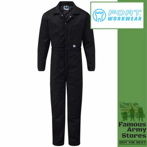 Fort Padded Boilersuit Quilted Lined For Warmth Mens Blue Navy Overall Workwear - Picture 1 of 3