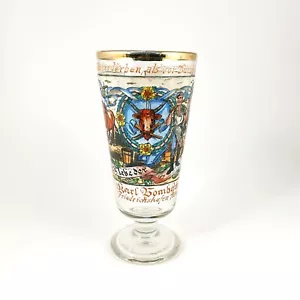 Bockbierglas des Metzgers mit Inschrift. Friedrichshafen, 1934. - Bild 1 von 12