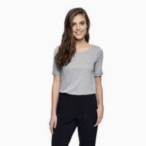 ESPLÉNDIDO Mono Materiales Mezclados Medios Bloques de Color Blusa Gris y Negro Grande - Imagen 1 de 12