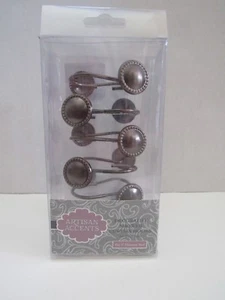 Artisan Accents Pack of 12 Shower Curtain Hooks Oil Rubbed Bronze Metal New - Picture 1 of 4