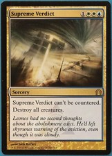 Supreme Verdict Return to Ravnica NM White Blue Rare CARD (232327) ABUGames