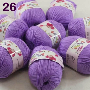 Sale 8 Skeinsx50g Cashmere Silk Wool Children Hand Knit Blankets Crochet Yarn 26 - Picture 1 of 12