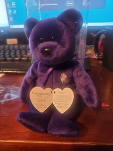 Ty Beanie Baby 💎PRINCESS the Diana Bear from 1997 🔥 RARE & RETIRED! 🔥MINT! 🐻 - Picture 1 of 3