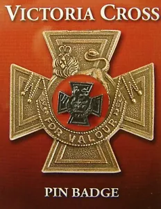 MINIATURE MILITARY VICTORIA CROSS PIN BADGE MENS GIFT ARMY RAF COLLECTOR - Picture 1 of 1