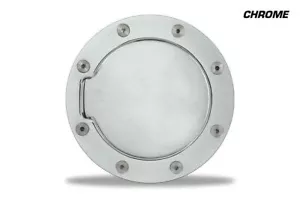 Gas Cap Decal Fuel Door Graphic Sticker For Toyota Tundra 2014-2020 CHROME LOOK - Picture 1 of 2