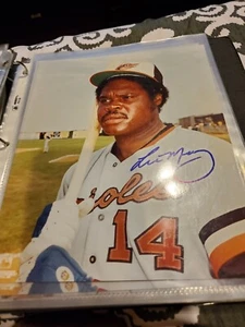 Orioles Lee May Autographed Color Photo. Coa - Picture 1 of 2