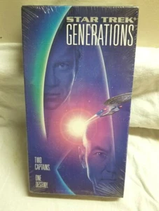  Star Trek Generations Two Captains One Destiny VHS BRAND NEW SEALED In PLASTIC - Picture 1 of 5