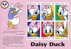 Maldives 1999 MNH SS, Disney, Cartoons, Daisy Duck - Picture 1 of 1