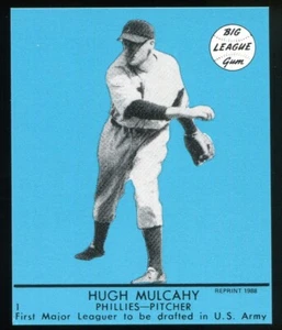1941 Goudey (ristampa blu 1988) #1 Hugh Mulcahy Philadelphia Phillies - Foto 1 di 2