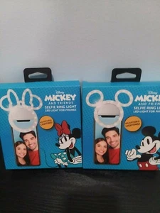 2 pcs Mickey and Minnie selfie ring light brand new - Photo 1 sur 7