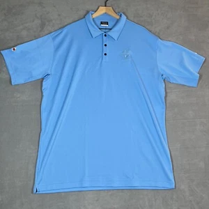 Polo Nike Golf Uomo 3XL Blu Logo Corsa Internazionale Leggera FitDry - Foto 1 di 11