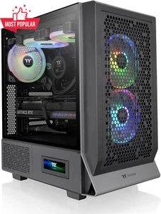 Ceres 300 ARGB Tempered Glass Mid Tower E-ATX PC Case Black Edition - Picture 1 of 12