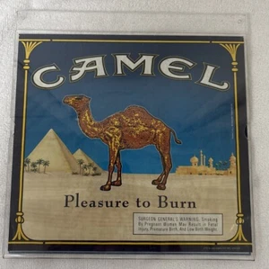 Vintage CAMEL Cigarettes Pleasure To Burn Werbeschild 10 x 11 Druckgröße - Bild 1 von 12