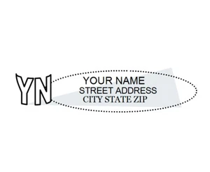80 Personalized Return Address Name Labels Matte Stickers Letters - Picture 1 of 2