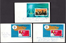 Nigeria Baifra 3 large covers with Pope & Refugee min sheets addressed to Owerri