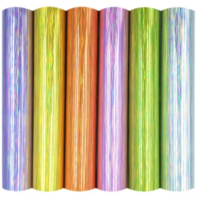 Holographic Glitter Adhesive Vinyl Craft Making Sign Film for Cut Cup Decor - Image 1 of 4
