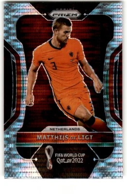 2022 Panini Prizm World Cup Hyper Matthijs de Ligt #158 Netherlands - Image 1 of 2
